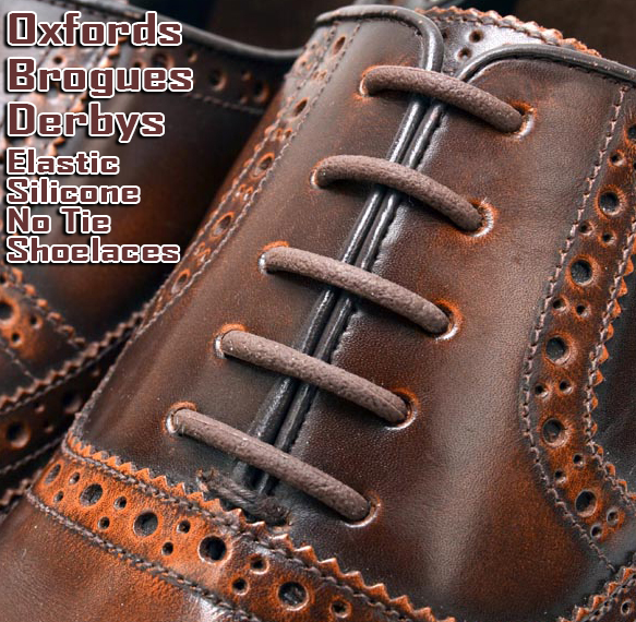 brown elastic shoe laces